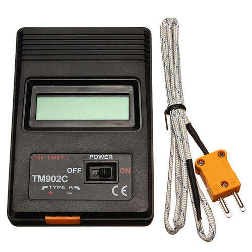 LCD K TYPE DIGITAL THERMOMETER + THERMOCOUPLE PROBE : TM902C